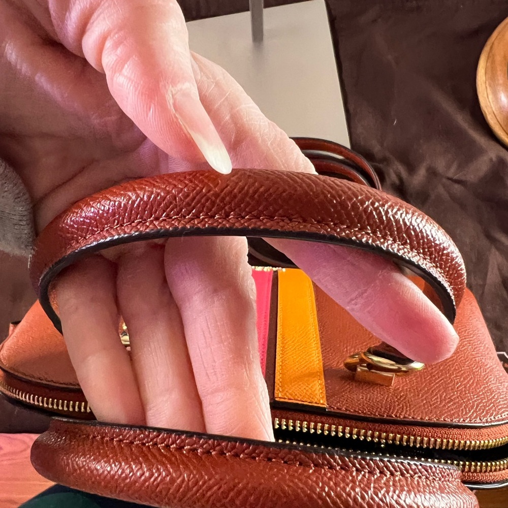 Coach Katy Satchel With Varsity Stripe - Picture 8 of 15